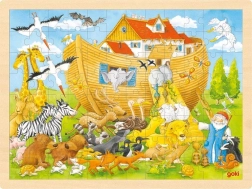 Goki drewniane puzzle Arka Noego 96 elementów