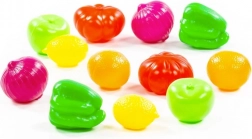 zestaw produktów z natury – owoce i warzywa 6 cm, 12 szt.