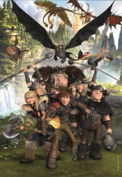 Clementoni puzzle Jak wytresować smoka: Jeźdźcy z Berk 180 elementów