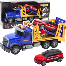 Zestaw Zabawka Ciężarówka Transporter Samochodów ze Światłami i Dźwiękami