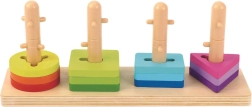 Drewniany montessori sorter kształtów TOOKY TOY