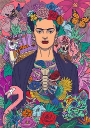 Trefl puzzle Premium Plus Frida Kahlo – Rozkwitnięta dusza, 1000 elementów