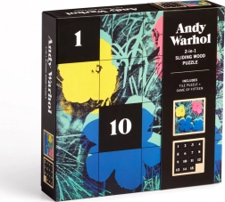 Przesuwane drewniane puzzle Andy Warhol: Kwiaty 2w1