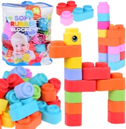 Kolorowe miękkie gumowe klocki dla dzieci 36 sztuk