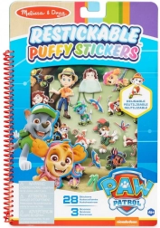 Wielokrotnie przyklejane 3D naklejki PAW PATROL – dżungla, MELISSA & DOUG