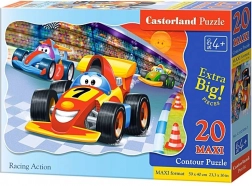 Puzzle maxi 20 elementów Racing Action – Racing