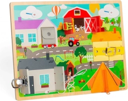 Tablica motoryczna codziennych umiejętności BIGJIGS TOYS