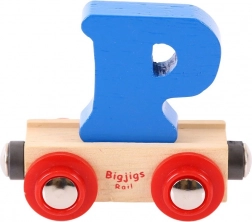 Wagonik z literą P Bigjigs Rail