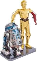 3D metalowe puzzle Star Wars: R2-D2 i C-3PO