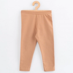 dziecięce legginsy z dresówki New Baby Kindergarten beżowe