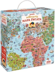 Puzzle Odkrywców – mapa świata 300 elementów