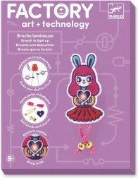 Świecąca broszka Królicza dziewczynka DJECO