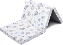 Składany dziecięcy materac do łóżeczka NEW BABY Standard 120 × 60 × 5 cm, koala niebieska