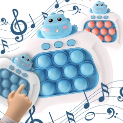 Elektroniczna gra POP IT Antystresowa gra zręcznościowa Dino Niebieska