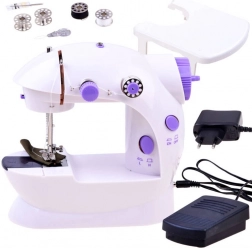 Mini maszyna do szycia z pedałem i zestawem akcesoriów
