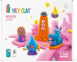 modelina HEY CLAY Beasts – zestaw 15 kubeczków