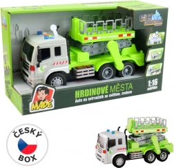 MaDe Auto z platformą na napęd inercyjny ze światłami i dźwiękiem