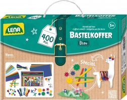 Lena kreatywny kuferek dla małych majsterkowiczów, niebieski – 400 szt.