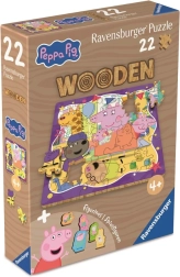 Drewniane puzzle PEPPA PIG 22 elementy – Ravensburger
