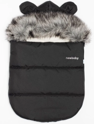 Zimowy śpiworek NEW BABY Lux Fleece grafitowy