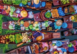 Puzzle Tajski pływający targ 1000 elementów CLEMENTONI