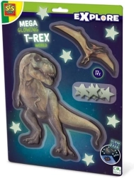 SES Creative Explore mega świecąca w ciemności dekoracja T‑Rex