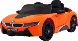 Dziecięcy elektryczny samochodzik BMW i8 Coupe z pilotem – pomarańczowy