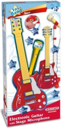 Bontempi rockowa gitara z regulowanym mikrofonem na statywie