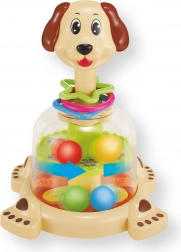 Mechaniczna karuzela z kuleczkami – pies