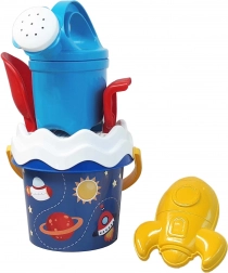 Androni zestaw do piasku Kosmos z konewką – mały, 6‑elementowy