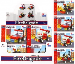 Zestaw konstrukcyjny strażacy – 4 rodzaje