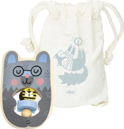 Vilac drewniana grzechotka miś