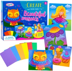 Kreatywna piankowa mozaika sowa – A