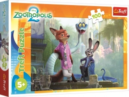 Puzzle Zootropolis: Tajemnice Zootropolis 100 elementów – Trefl