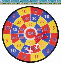 Dziecięca tarcza na rzep z rzutkami i piłeczkami 32 cm