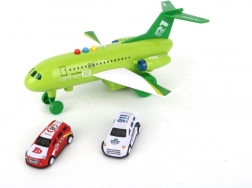 Samolot 1:16 na napęd cierny ze światłami i dźwiękami