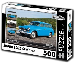 Puzzle Retro-auta Škoda 1202 STW 500 elementów
