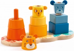 DJECO Kolorowa wieża do układania dla dzieci