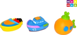 Zestaw gumowych łódek dla niemowląt, 3 szt.