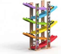 Duża drewniana wyścigowa trasa – rozszerzenie z 6 rampami