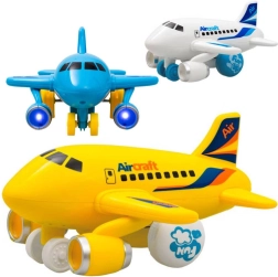 Wesoły samolocik do ciągnięcia ze światłami i dźwiękami