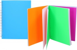 Spiralny notes A4 w linie, 100 kartek, 4 w 1