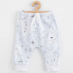 Dziecięce bawełniane spodnie dresowe jogger New Baby For Babies Ocean