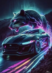 Diamentowe malowanie magiczny panter 30 × 40 cm