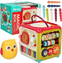 Interaktywna edukacyjna kostka 6w1 z pianinkiem i złap chrabąszcza BIBI-INN