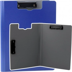 Podkładka do pisania z dwoma klipsami A4 niebieska