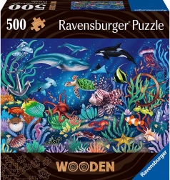 Drewniane puzzle Podwodny świat – 500 elementów