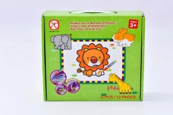 Układanka Zwierzatka i malowanie wodne