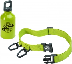 Navir Explora aluminiowa butelka na picie z paskiem