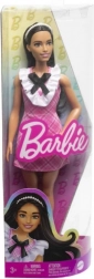 Barbie Fashionistas lalka w różowej sukience w kratkę